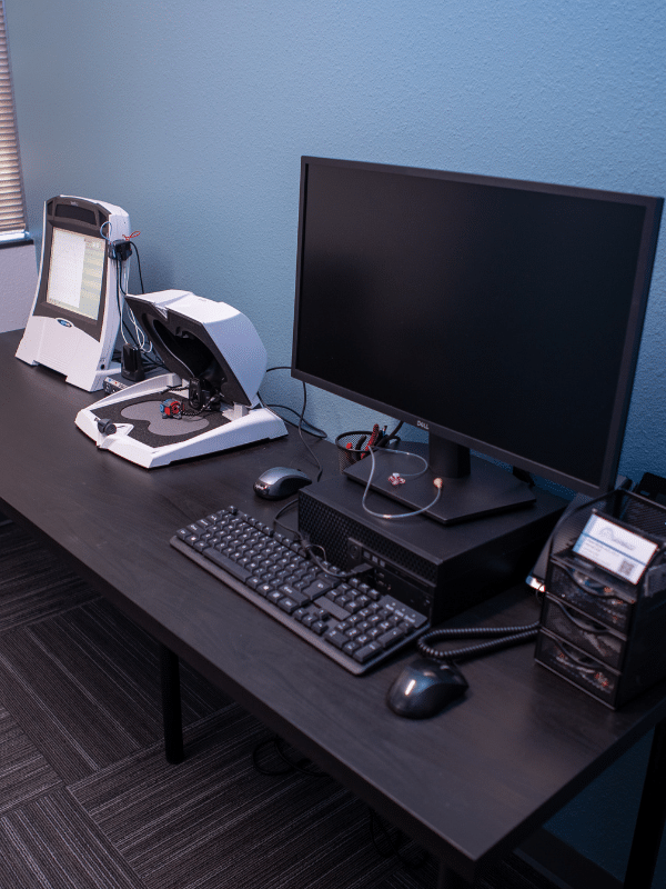 computer equipment on a desk